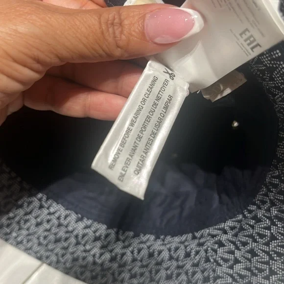 Michael Kors MK Blue Monogram Bucket Hat one size - Picture 5 of 6